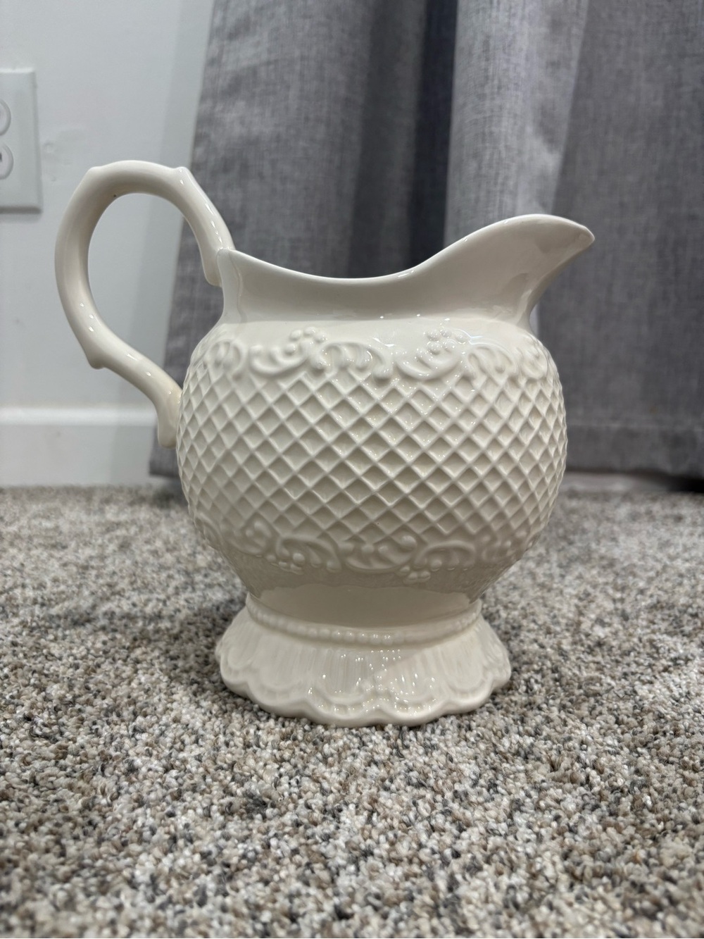 Elegant “Antique Lace” Collection Pitcher produced by Cardinal Inc. Country